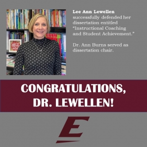 Lee Ann Lewellen successfully defended dissertation in EKU's Ed.D. Program